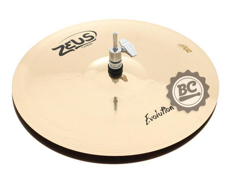 Imagem de Kit de Pratos Zeus Evolution Set D com Chimbal 14, Crashes 16 e 18, Ride 20 e Bag em Bronze B10