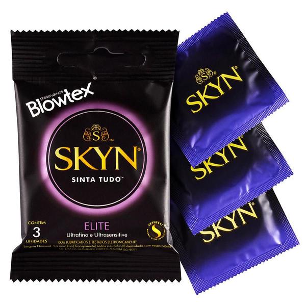 Imagem de Kit de Preservativos com 12 Pacotes SKYN Elite com 3 unidades