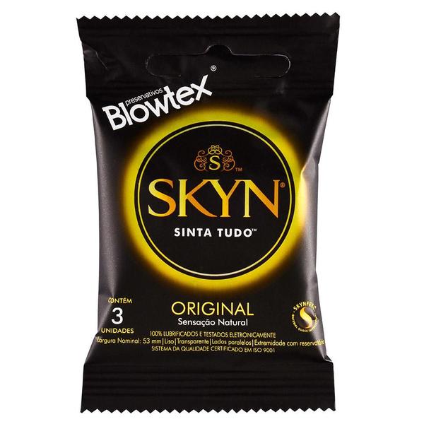 Imagem de Kit de Preservativos com 3 Pacotes SKYN Original com 3 Unidades