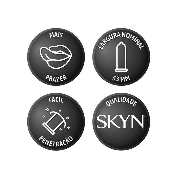 Imagem de Kit de Preservativos com 5 Pacotes SKYN Texturizado com 3 unidades