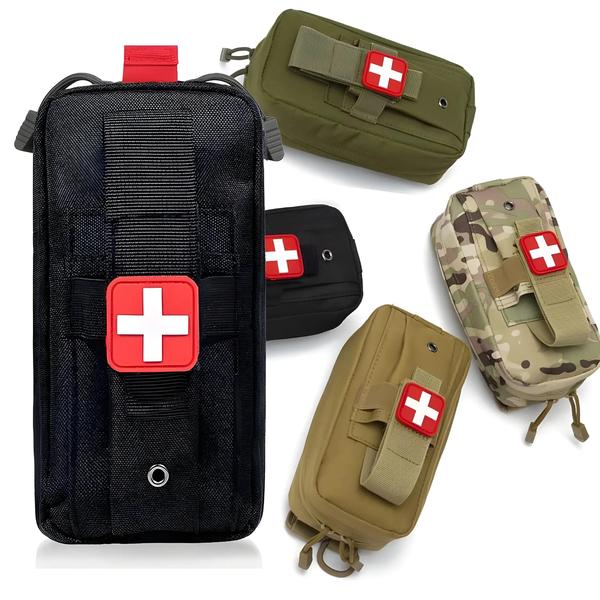 Imagem de Kit de Primeiros Socorros Tático EDC - Bolsa MOLLE com Torniquete e Tesoura