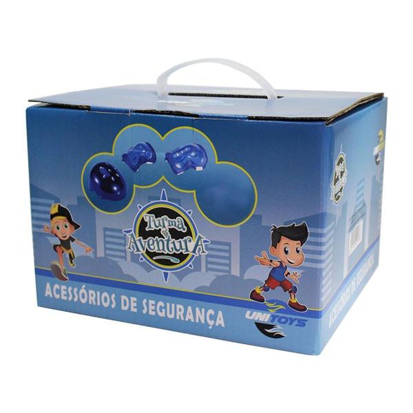 Imagem de Kit De Protecao Infantil Completo Capacete Joelheiras Skate - UNITOYS