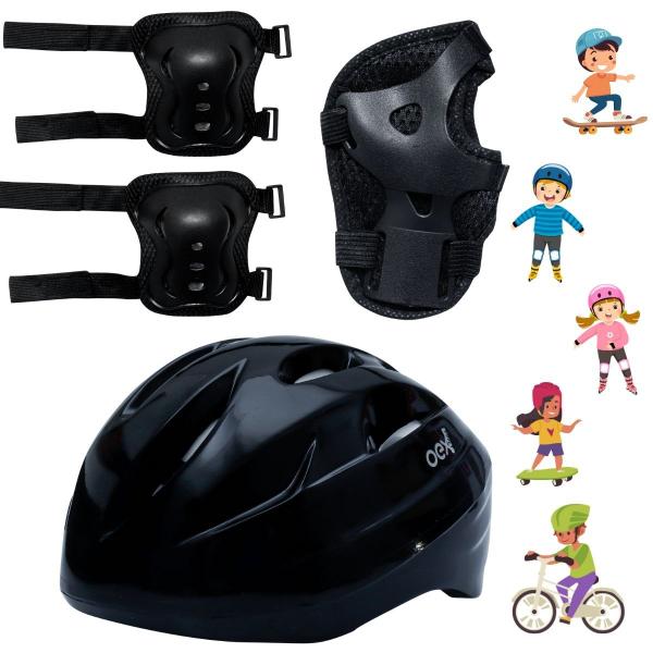 Imagem de Kit De Proteção Infantil Menina E Menino Bike Skate Patins