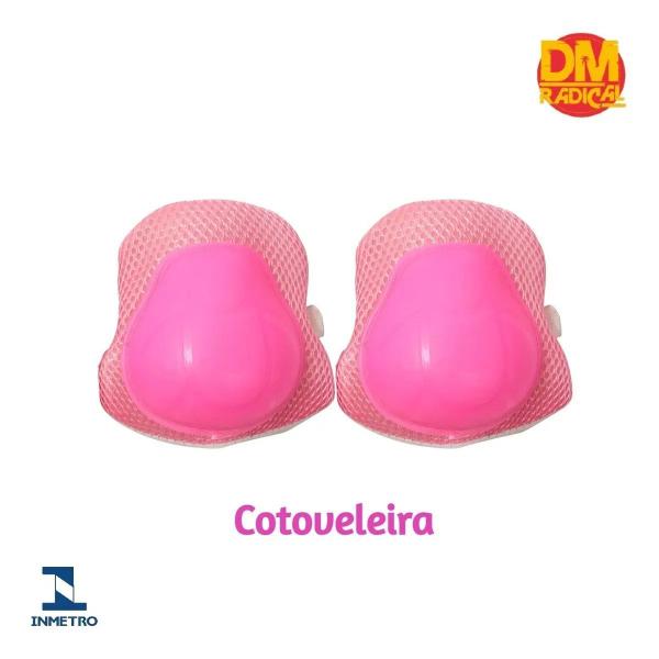 Imagem de Kit De Proteção Skate Infantil Rosa Patins Bicicleta