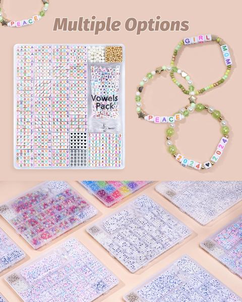 Imagem de Kit de pulseira Friendship DodoBeads Alphabet Beads 1270 unidades