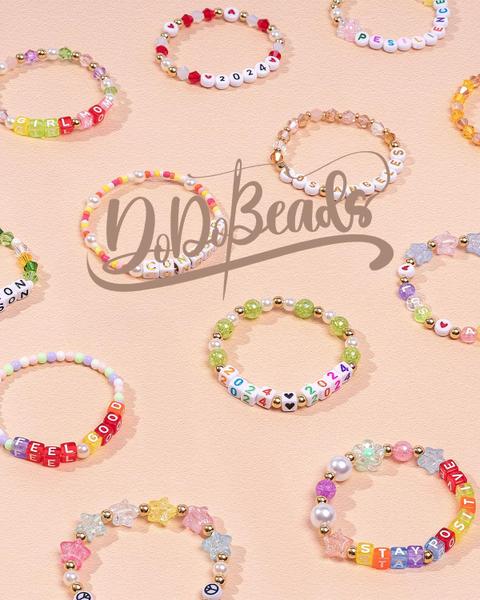 Imagem de Kit de pulseira Friendship DodoBeads Alphabet Beads 1270 unidades