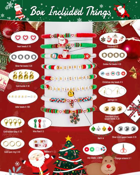 Imagem de Kit de pulseira Friendship Goldwise Christmas Clay Beads