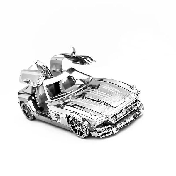 Imagem de Kit de Puzzle 3D de Metal para Crianças - Modelo de Carro - Corte a Laser