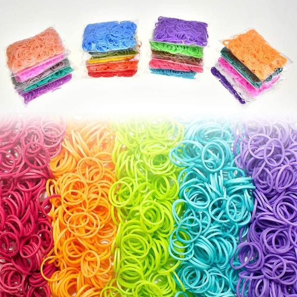 Imagem de Kit de recarga de elástico INSCRAFT Loom Bands 12750 unidades com Acc