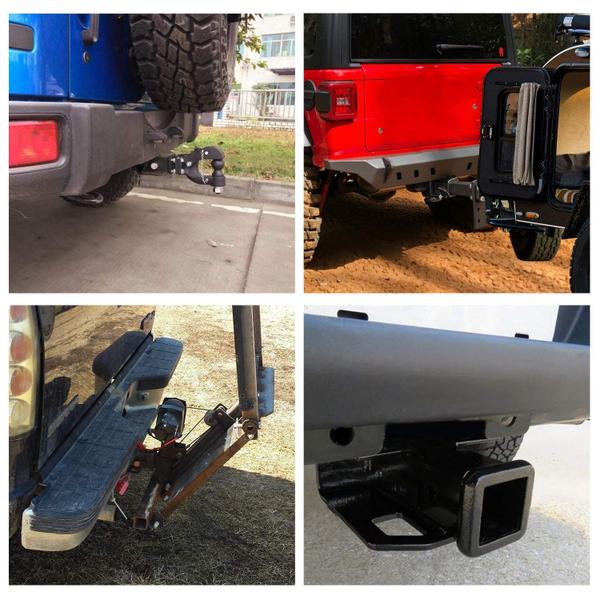 Imagem de Kit de receptor Trailer Hitch Nilight de 2 polegadas para Jeep Wrangler JL JLU 2018-2024