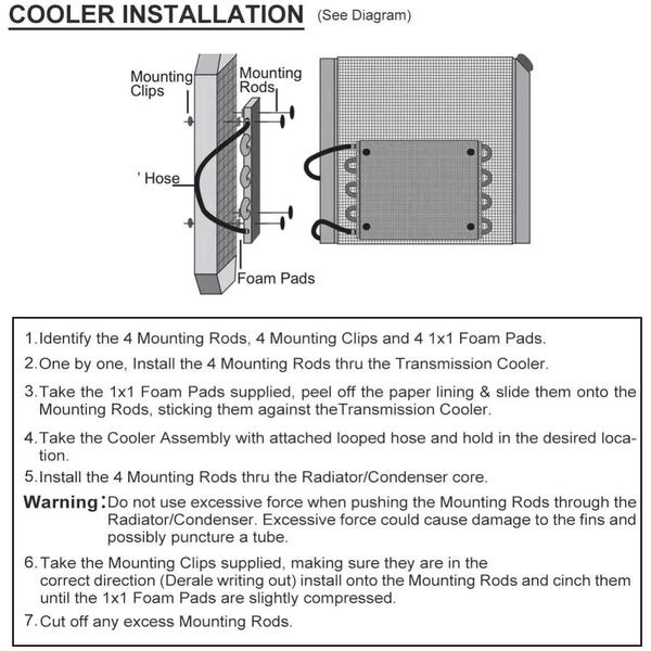 Imagem de Kit de Refrigerador de Óleo de Transmissão Remoto - Alumínio Universal (2 a 10 Linhas)