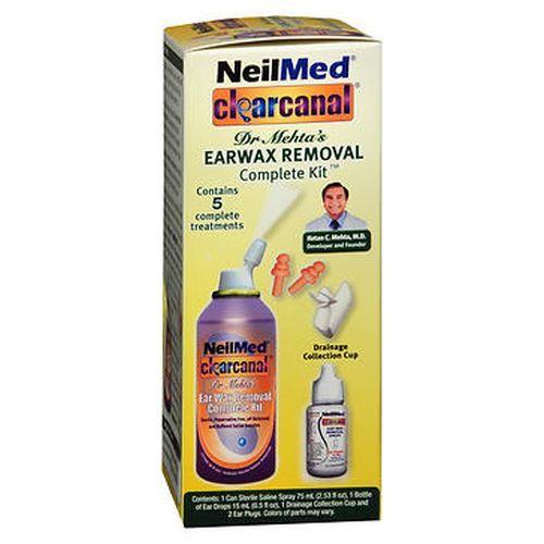 Imagem de Kit de remoção de cera de ouvido NeilMed ClearCanal 75 ml da Neilmed (pacote com 6)