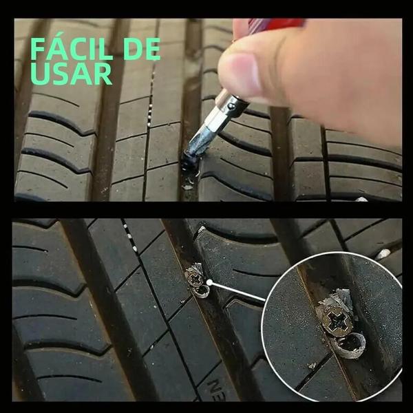 Imagem de Kit de Reparo de Pneus para Carro, Moto e Bicicleta (10 a 30 Peças) - Sem Câmara de Ar