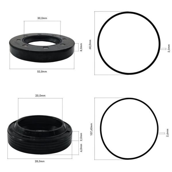 Imagem de Kit de Reparo Vedação do Óleo Compatível com Lavajato Karcher HD10/18 Cage 1.944-894.0