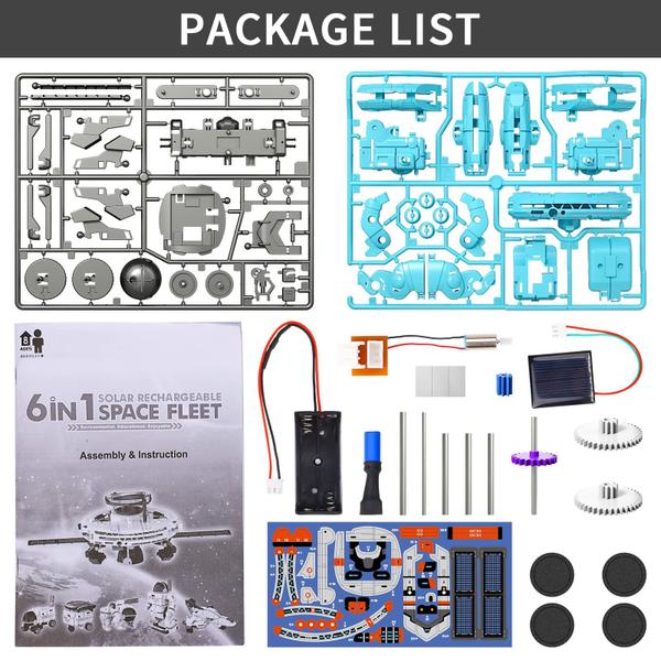 Imagem de Kit de robôs solares para projetos STEM, ciências da construção, Lucky Doug