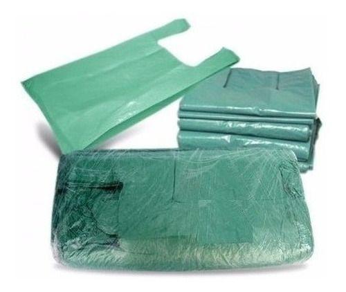 Imagem de Kit De Sacola Reciclada - Verde - 5kg Sacola 50x70