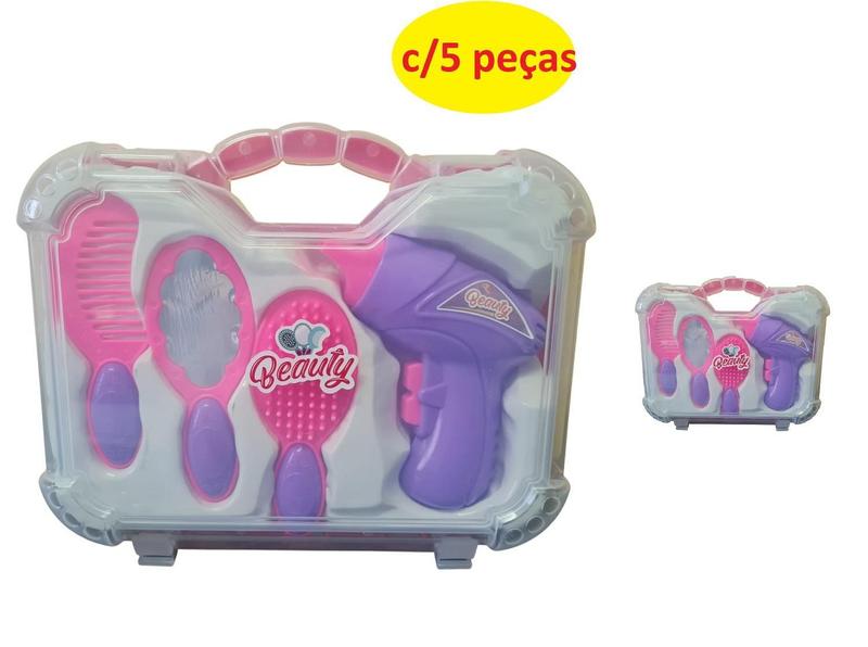 Imagem de Kit De Salão De Beleza Maleta Com 4 Peças Infantil Brinquedo