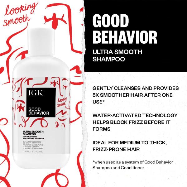 Imagem de Kit de shampoo e condicionador IGK Good Behavior 473ml