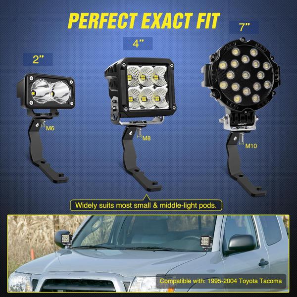 Imagem de Kit de suporte de montagem para Toyota Tacoma com luz noturna