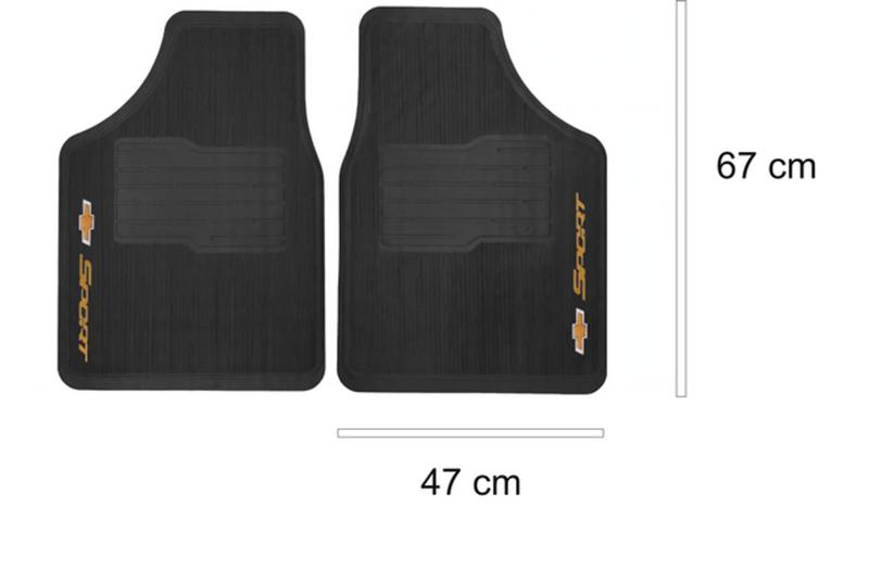 Imagem de Kit de Tapete de Borracha + Capa de Volante + Chaveiro para Chevrolet Agile 2020-2023 com 5 Peças