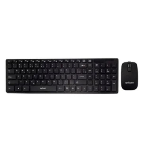 Kit De Teclado E Mouse Sem Fio Exbom Bk-S1000 Português - A.R Variedades Mt Imagem de Kit De Teclado E Mouse Sem Fio Exbom Bk-S1000 Português