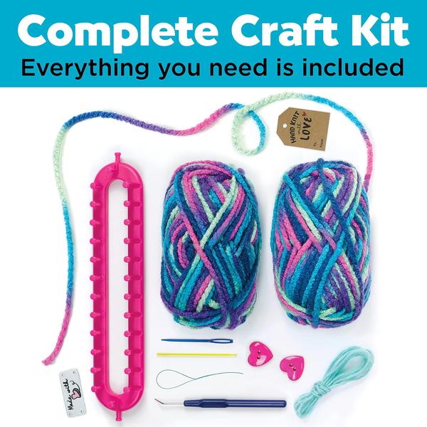 Imagem de Kit de tricô Creativity for Kids Quick Knit Button Cachecol