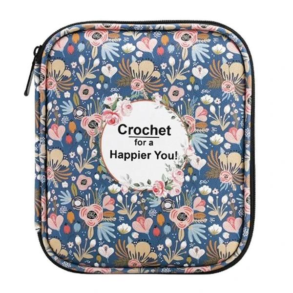 Imagem de Kit de Tricô e Crochê Floral com Bolsa de Armazenamento