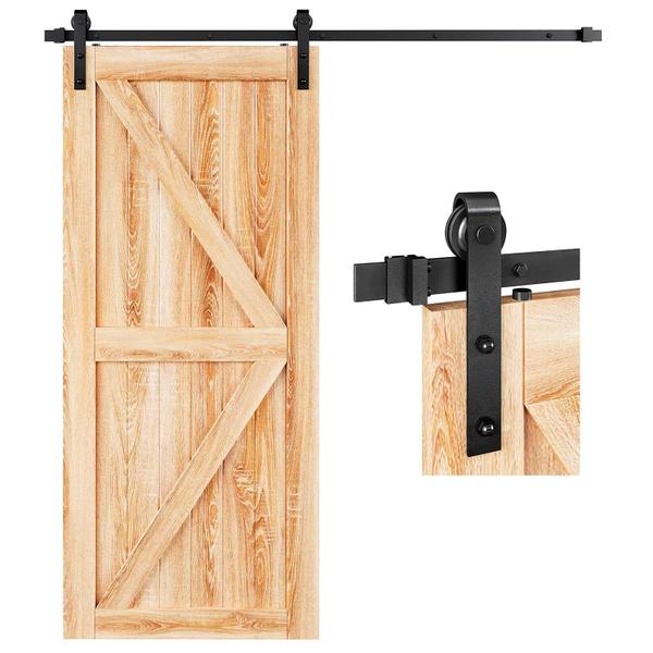 Imagem de Kit de trilhos de hardware Barn Door EaseLife de 6 pés para porta de 30-36 polegadas