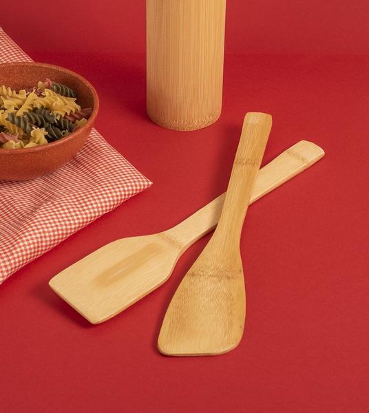 Kit de Utensílios de Bambu 4pcs - Mozcada Imagem de Kit de Utensílios de Bambu 4pcs - Mozcada
