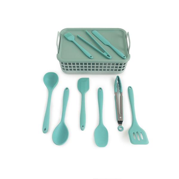 Imagem de Kit de Utensílios de Cozinha C/ Cesto 10 Peças Vd - Oikos