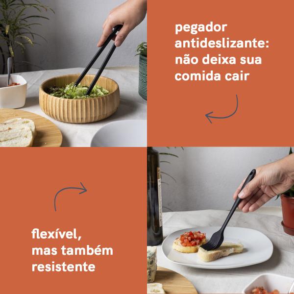 Imagem de Kit de Utensílios de Cozinha C/ Infusor 5 Peças Pr - Oikos