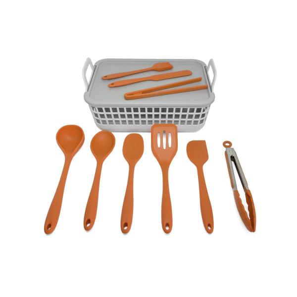 Imagem de Kit De Utensílios De Cozinha Com Cesto 10 Peças Lj - Oikos