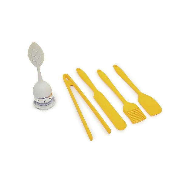 Imagem de Kit De Utensílios De Cozinha Com Infusor 5 Peças Am - Oikos