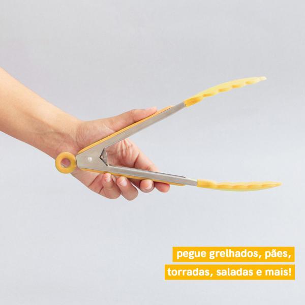 Imagem de Kit de Utensílios de Silicone com 7 Peças Amarelo - Oikos