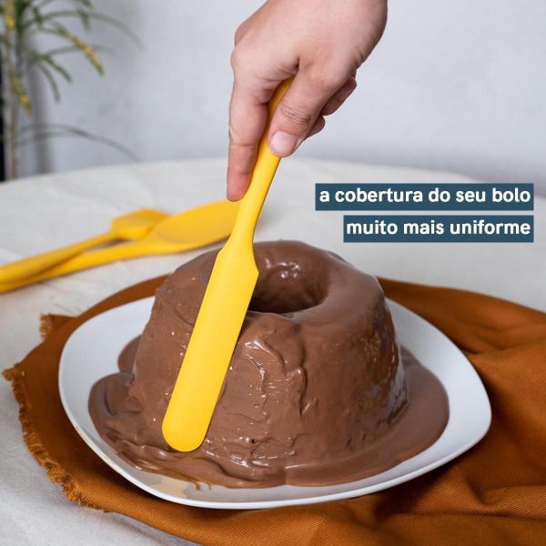 Imagem de Kit De Utensílios De Silicone Com 7 Peças Amarelo - Oikos