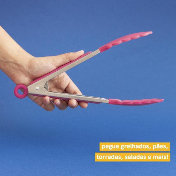 Imagem de Kit De Utensílios De Silicone Com 7 Peças Rosa - Oikos