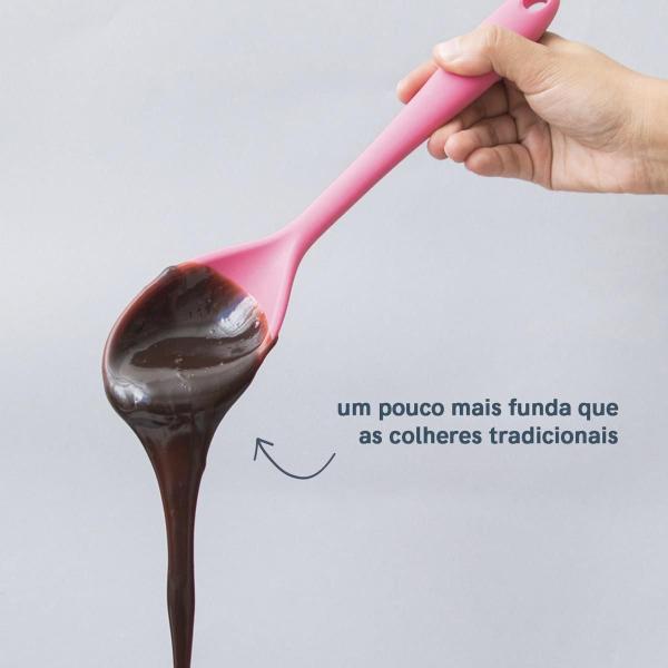 Imagem de Kit De Utensílios De Silicone Com 7 Peças Rosa - Oikos