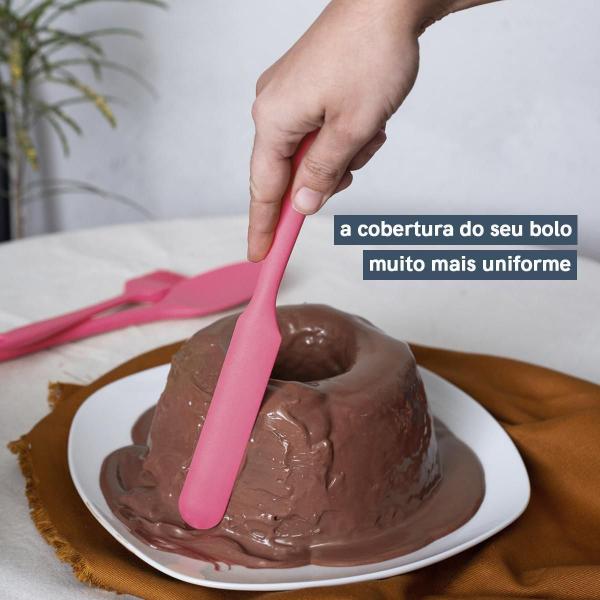 Imagem de Kit De Utensílios De Silicone Com 7 Peças Rosa - Oikos