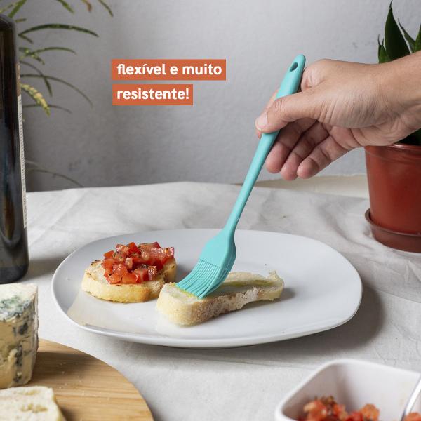 Imagem de Kit de Utensílios de Silicone com 7 Peças Verde - Oikos