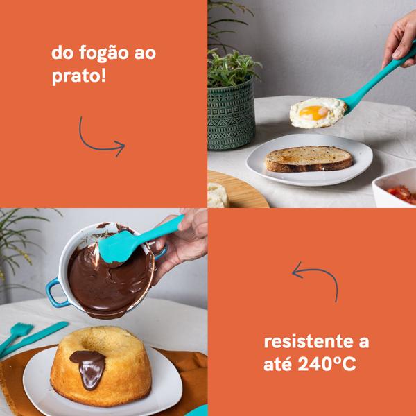 Imagem de Kit de Utensílios de Silicone com 8 Peças Amarrador - Oikos