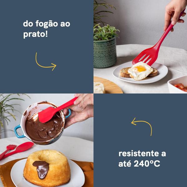 Imagem de Kit De Utensílios De Silicone Com 8 Peças Amarrador - Oikos