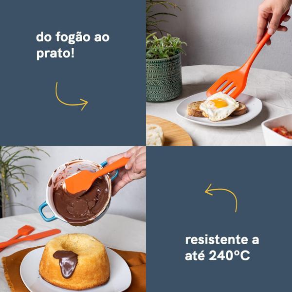 Imagem de Kit De Utensílios De Silicone Com 8 Peças Amarrador - Oikos