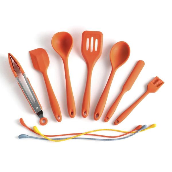 Imagem de Kit De Utensílios De Silicone Com 8 Peças Amarrador - Oikos