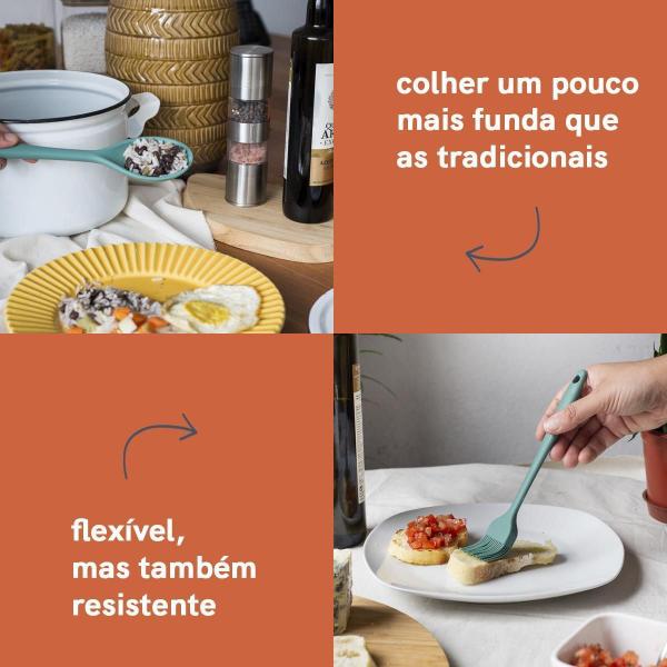 Kit De Utensílios De Silicone Com 8 Peças Vd Escuro - Oikos Imagem de Kit De Utensílios De Silicone Com 8 Peças Vd Escuro - Oikos