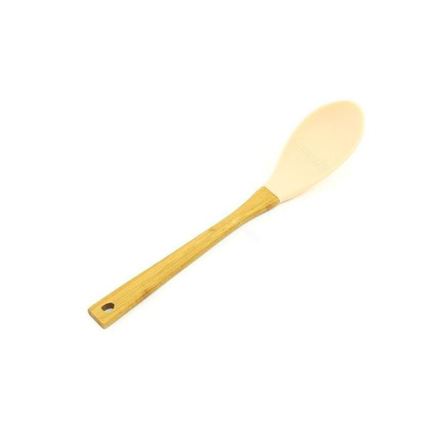 Imagem de Kit de Utensílios de Silicone com Cabo de Bambu Soft 3 Peças Salmão