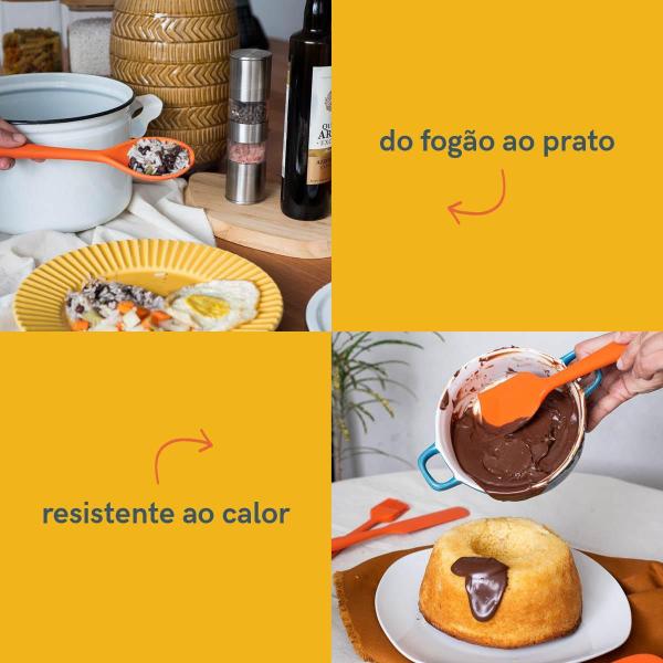 Imagem de Kit De Utensílios De Silicone Laranja Oikos - 7 Peças U Lara