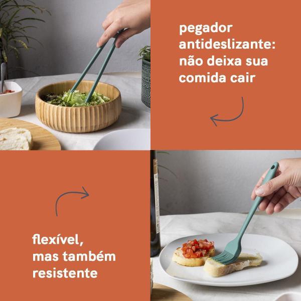 Imagem de Kit De Utesílios De Cozinha Com Cesto 10 Peças Vde - Oikos