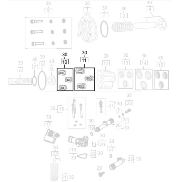 Imagem de Kit de Válvulas de Sucção e Pressão Compatível com Lavadora Karcher K3.30 New