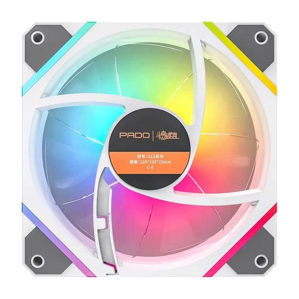 Imagem de Kit de Ventilador RGB 120mm Aigo Pado G12 - 4Pin PWM para Gabinete de Computador