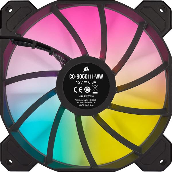 Imagem de Kit de ventiladores Corsair iCUE SP140 RGB Elite Performance 140 mm